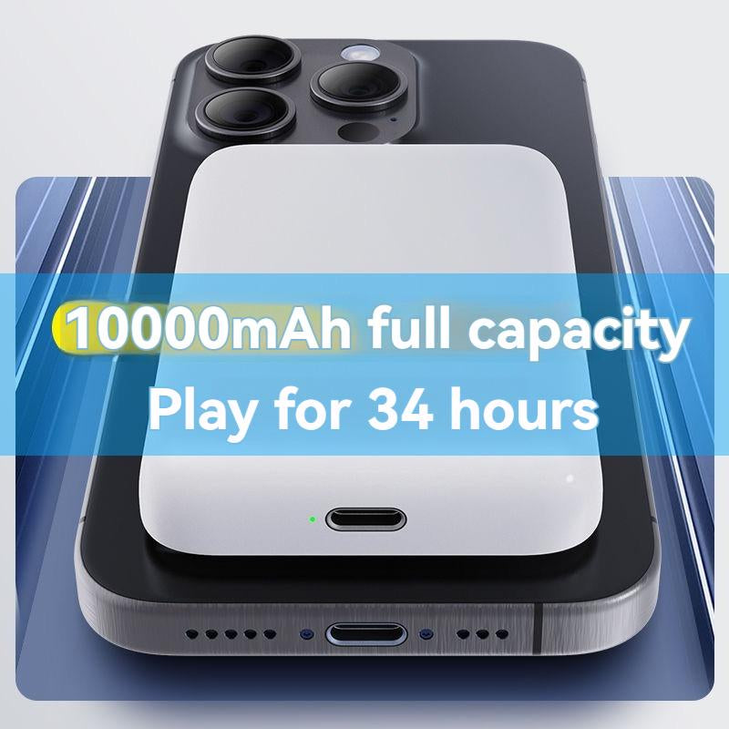 10000Mah Magnetic Power Bank Suitable for Apple 12-16 Full Range Fast Charging PD20W Wireless Ultra-Thin Portable Mobile Phone Power Bank