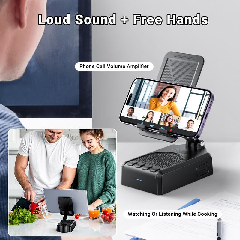 Mother'S Day Gift,Remote Control for Tiktok Scrolling, Upgraded Audio Speaker Smartphone Stand, Wireless Scroller Page Turner, Portable Selfie & Video Recording Remote for Iphone Android, Gifts for Family Friends