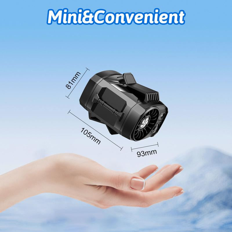 Mother'S Day Gift-E-Lentorgi,Waist Fan, FS-06 Portable Personal Fan Clip on Waistband, 4 Adjustable Speeds, Rechargeable Max.16H Battery Life, 9000RPM, Hands Free Belt Neck Fan for Outdoor, Jobsite, Gardening