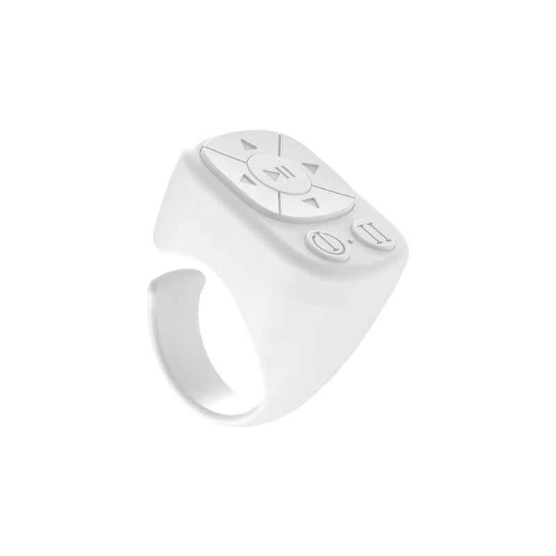 Wireless Remote Control Ring, Rechargeable Fingertip Wireless Scroll Clicker, Mini Bluetooth-Compatible Ring Finger Scroller Remote Control for Iphone Ipad Selfie