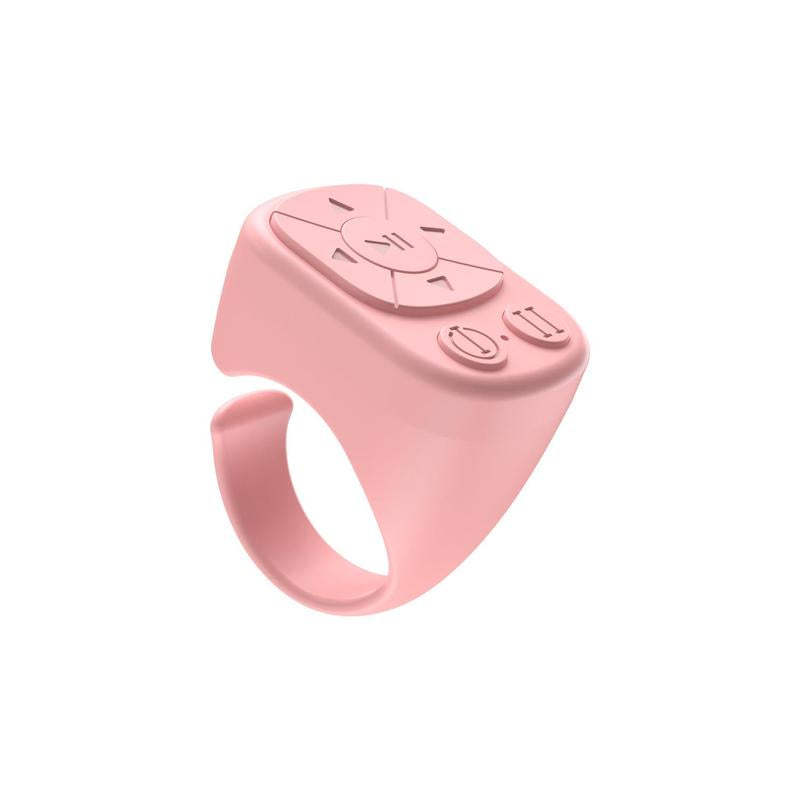 Wireless Remote Control Ring, Rechargeable Fingertip Wireless Scroll Clicker, Mini Bluetooth-Compatible Ring Finger Scroller Remote Control for Iphone Ipad Selfie