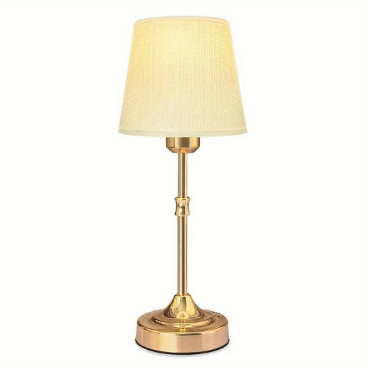 [Fabric Shade Battery Desk Light] Portables Cordless Table Lamp, Fabric Shade Desk Lamp, 5000Mah Rechargeable Battery Powered Lighting, Dimmable Light for Dining Room, Bedroom, Bedside, Bar, Night Light, Camping, Balcony Dimmable LED Touch Night Light